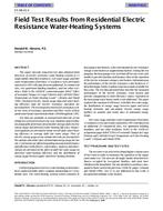 SF-98-31-1 — Field Test Results from Residential Electric Resistance Water-Heating Systems