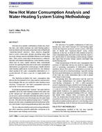 SF-98-31-3 — New Hot Water Consumption Analysis and Water-Heating System Sizing Methodology