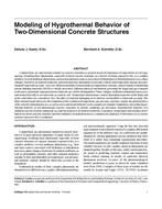 Modeling of Hygrothermal Behavior of Two-Dimensional Concrete Structures