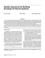 Quality Assurance for Building Envelope Air Barrier Systems