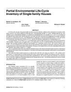 Partial Environmental Life-Cycle Inventory of Single-family Houses