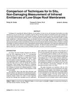 Comparison of Techniques for In Situ, Non-Damaging Measurement of Infrared Emittances of Low-Slope Roof Membranes