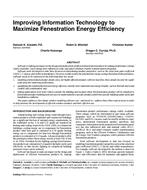 Improving Information Technology to Maximize Fenestration Energy Efficiency