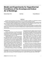 Model and Experiments for Hygrothermal Conditions of the Envelope and Indoor Air of Buildings