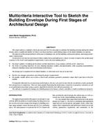 Multicriteria Interactive Tool to Sketch the Building Envelope During First Stages of Architectural Design
