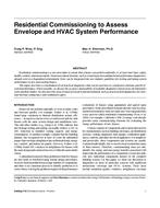 Residential Commissioning to Assess Envelope and HVAC System Performance