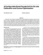 A Configurable Smart Facade Unit for On-site Calibration and Control Optimization