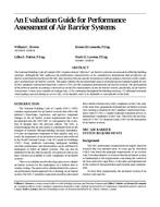 An Evaluation Guide for Performance Assessment of Air Barrier Systems
