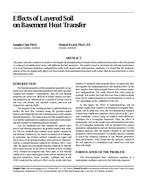 Effects of Layered Soil on Basement Heat Transfer