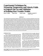 Experimental Techniques for Measuring Temperature and Velocity Fields to Improve the Use and Validation of Building Heat Transfer