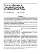 Thermal Performance of Fenestration Systems in the Hot Climate of Saudi Arabia