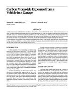Carbon Monoxide Exposure from a Vehicle in a Garage