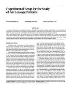 Experimental Setup for the Study of Air Leakage Patterns
