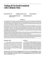 Testing of Flat Roofs Insulated with Cellulose Fiber