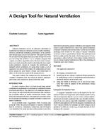 A Design Tool for Natural Ventilation