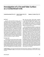 Investigation of a Fin-and-Tube Surface as a Contaminant Sink