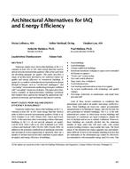 Architectural Alternatives for IAQ and Energy Efficiency