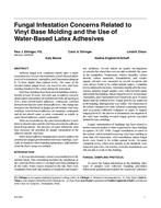 Fungal Infestation Concerns Related to Vinyl Base Molding and the Use of Water-Based Latex Adhesives