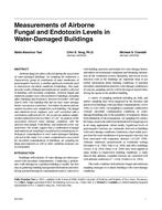 Measurements of Airborne Fungal and Endotoxin Levels in Water-Damaged Buildings