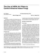 The Use of HEPA Air Filters to Control Airborne Indoor Fungi