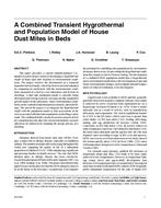 A Combined Transient Hygrothermal and Population Model of House Dust Mites in Beds