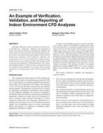 4569 (RP-1133) — An Example of Verification, Validation, and Reporting of Indoor Environment CFD Analyses