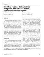 HI-02-14-1 — Modeling Radiant Systems in an Integrated Heat Balance Based Energy Simulation Program