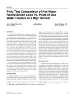 HI-02-08-2 — Field Test Comparison of Hot Water Recirculation Loop vs. Point-of-Use Water Heaters in a High School