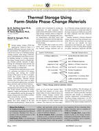 Thermal Storage Using Form-Stable Phase-Change Materials