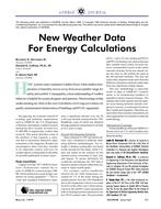 New Weather Data for Energy Calculations