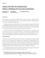 DA-88-24-2 — Angle Factor Determination from a Person to Inclined Surfaces