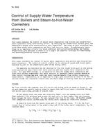 2932 — Control of Supply Water Temperature from Boilers and Steam-to-Hot-Water Converters
