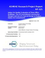 RP-525 — Indoor Air Quality Evaluations of Three Office Buildings