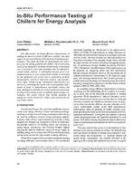 4040 (RP-827) — In-Situ Performance Testing of Chillers for Energy Analysis