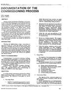 NY-91-12-1 — Documentation of the Commissioning Process
