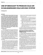 AT-90-19-1 — Use of Desiccant to Produce Cold Air in Gas-Energized Cold Air HVAC System