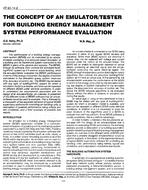 AT-90-14-2 — The Concept of an Emulator-Tester for Building Energy Management System Performance Evaluation
