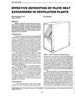 3351 (RP-543) — Effective Defrosting of Plate Heat Exchangers in Ventilation Plants
