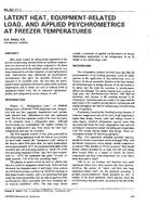 BA-92-11-1 — Latent Heat, Equipment-Related Load, and Applied Psychrometrics at Freezer Temperatures