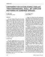 NO-94-16-3 — Criterion for Establishing Similar Two-Dimensional Wall Jet Airflow Patterns in Confined Spaces