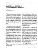 NO-94-13-3 — Numerical Model of Floor Heating System