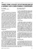 3587 — Three-Zone, Steady-State Modeling of a Mobile Air Conditioning Condenser