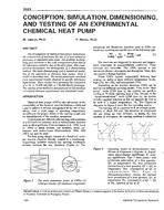 3583 — Conception, Simulation, Dimensioning, and Testing of an Experimental Chemical Heat Pump