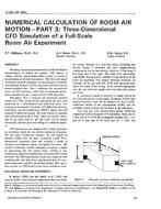 3788 (RP-464) — Numerical Calculation of Room Air Motion-Part 3: Three-Dimensional CFD Simulation of a Full-Scale Room Air Experiment