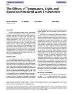 4167 — The Effects of Temperature, Light, and Sound on Perceived Work Environment