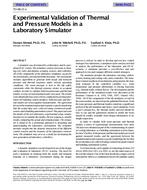 TO-98-15-1 — Experimental Validation of Thermal and Pressure Models in a Laboratory Simulator