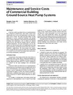 TO-98-07-4 — Maintenance and Service Costs of Commercial Building Ground-Source Heat Pump Systems