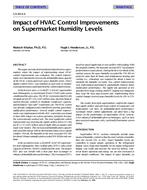 CH-99-04-4 — Impact of HVAC Control Improvements on Supermarket Humidity Levels