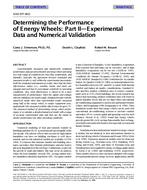 4244 (RP-862) — Determining the Performance of Energy Wheels – Part II: Experimental Data and Numerical Validation