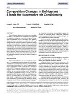 4239 — Composition Changes in Refrigerant Blends for Automotive Air Conditioning